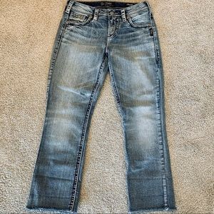 Silver Suki High Baby‎ Boot Crop Jeans 27